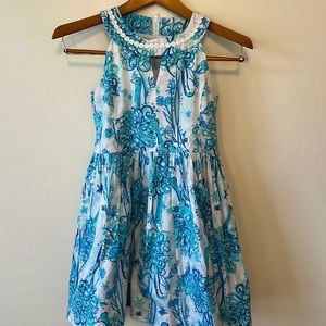 Lilly Pulitzer girls fit and flare fully lined dress size 14.